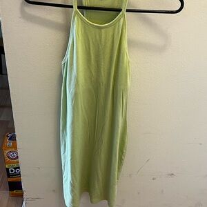 Spiritual Gangster Lime Green racer back Dress